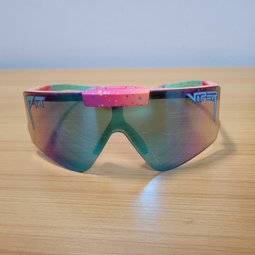 Pit Viper Sunglasses Pink Green Blue Mirrored Lenses